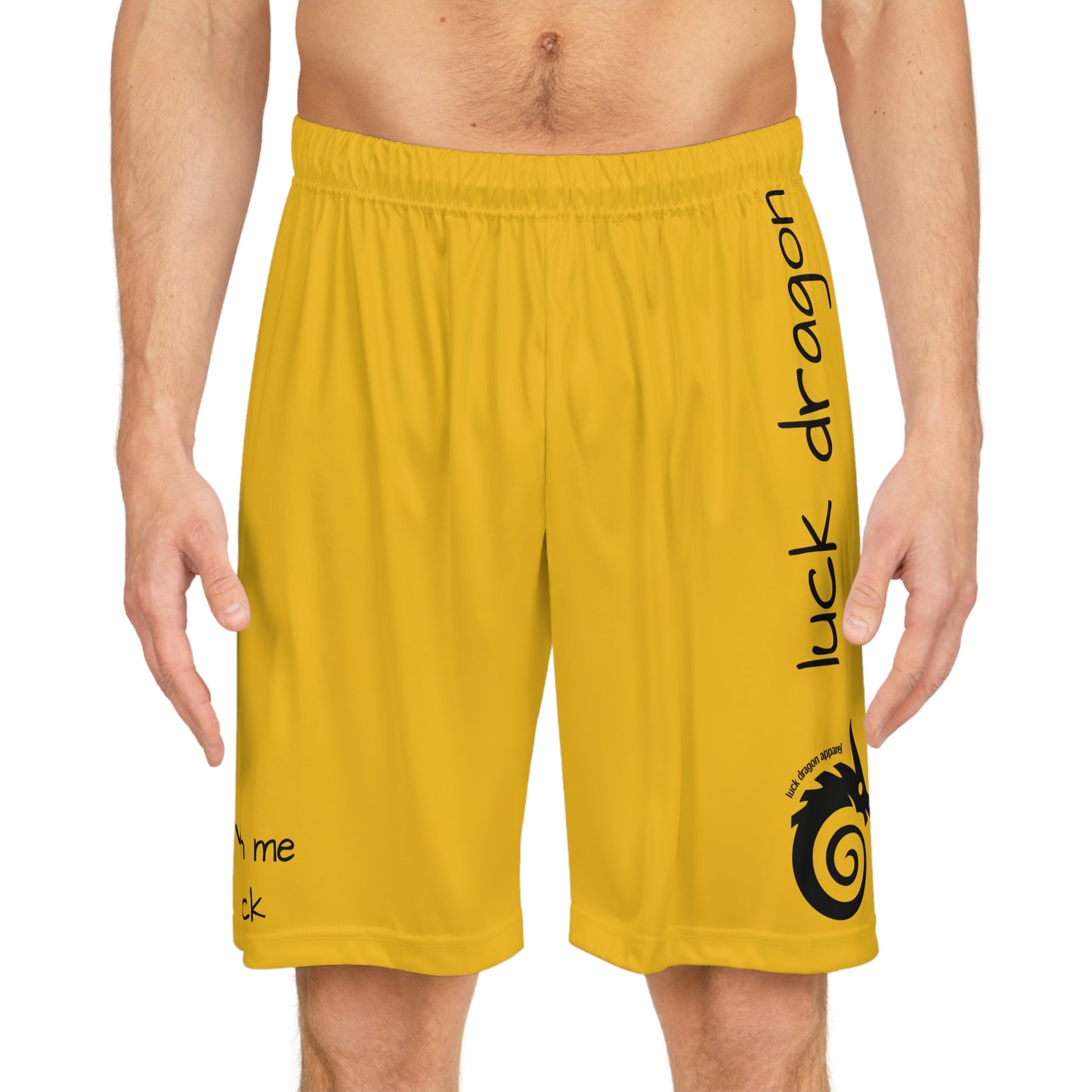 Yellow Basketball Shorts (AOP)