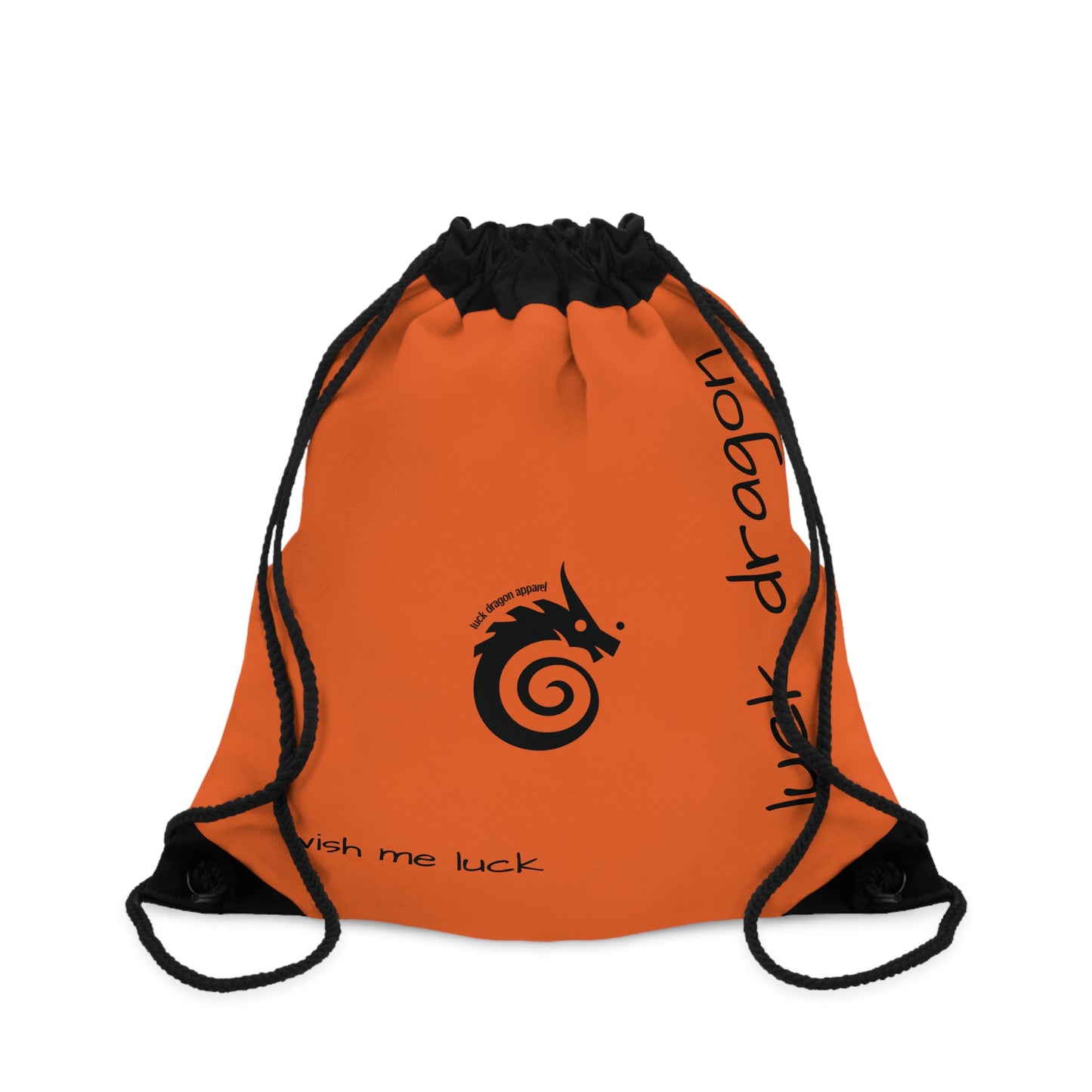 Orange Drawstring Bag