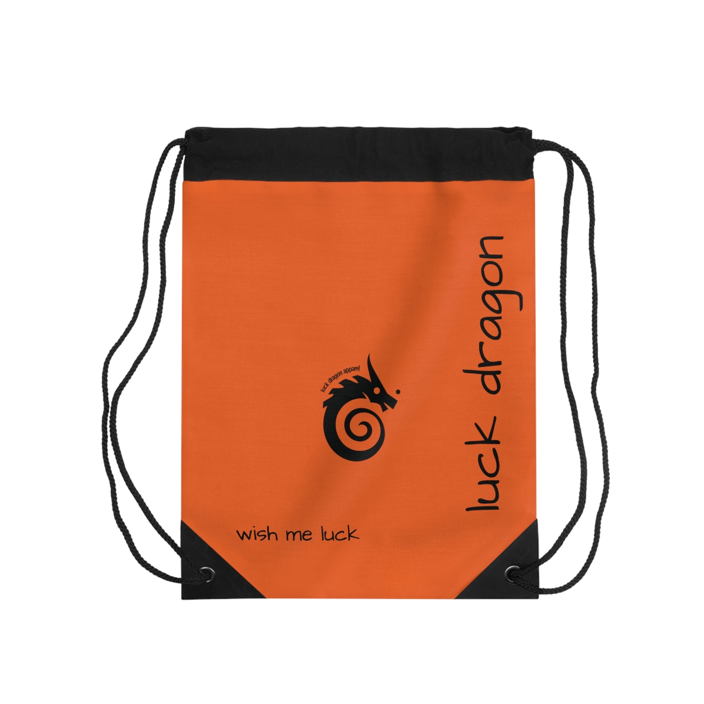 Orange Drawstring Bag