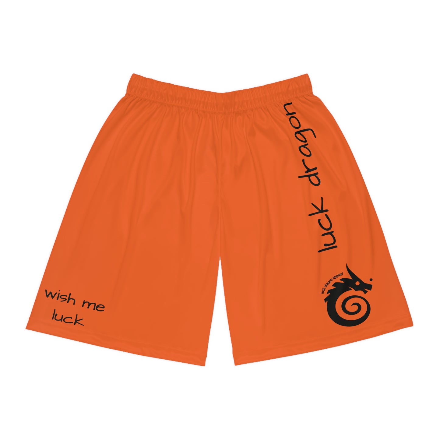 Orange Basketball Shorts (AOP)