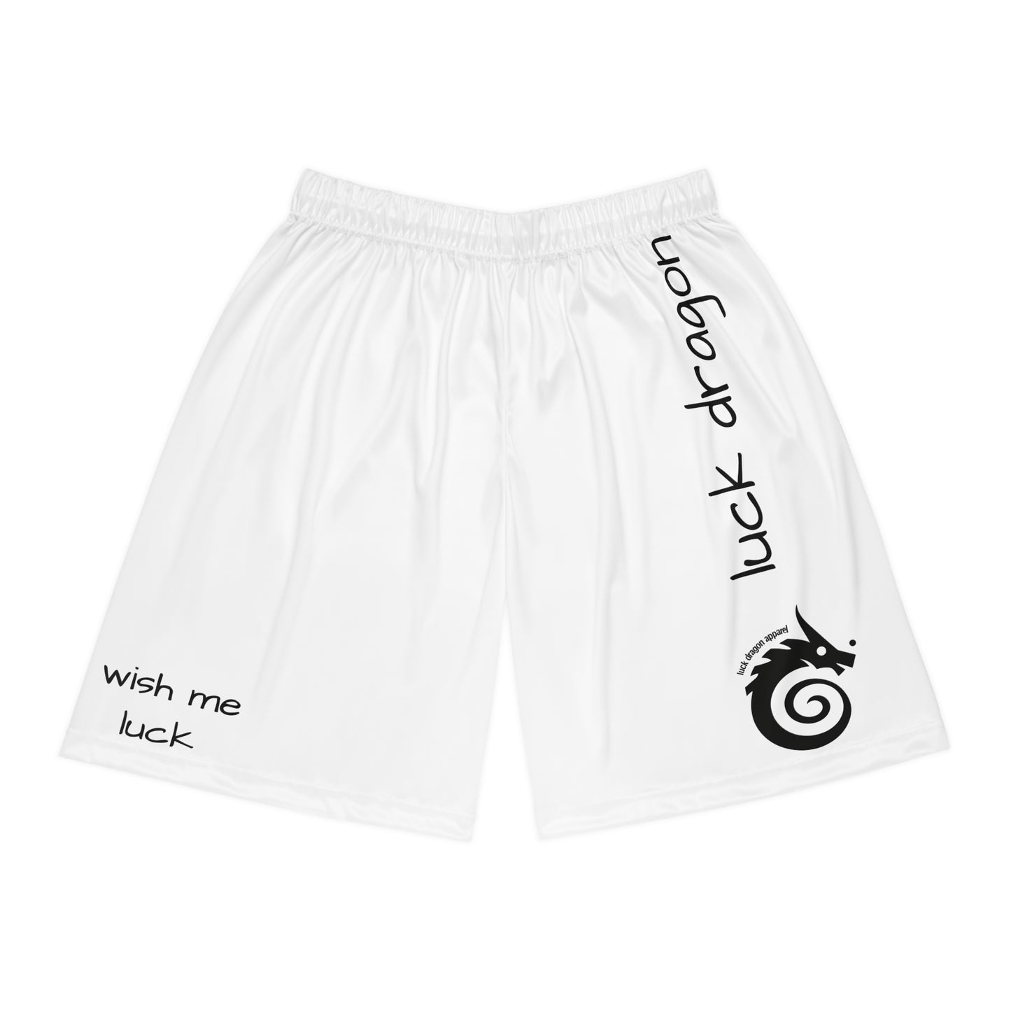 White Basketball Shorts (AOP)