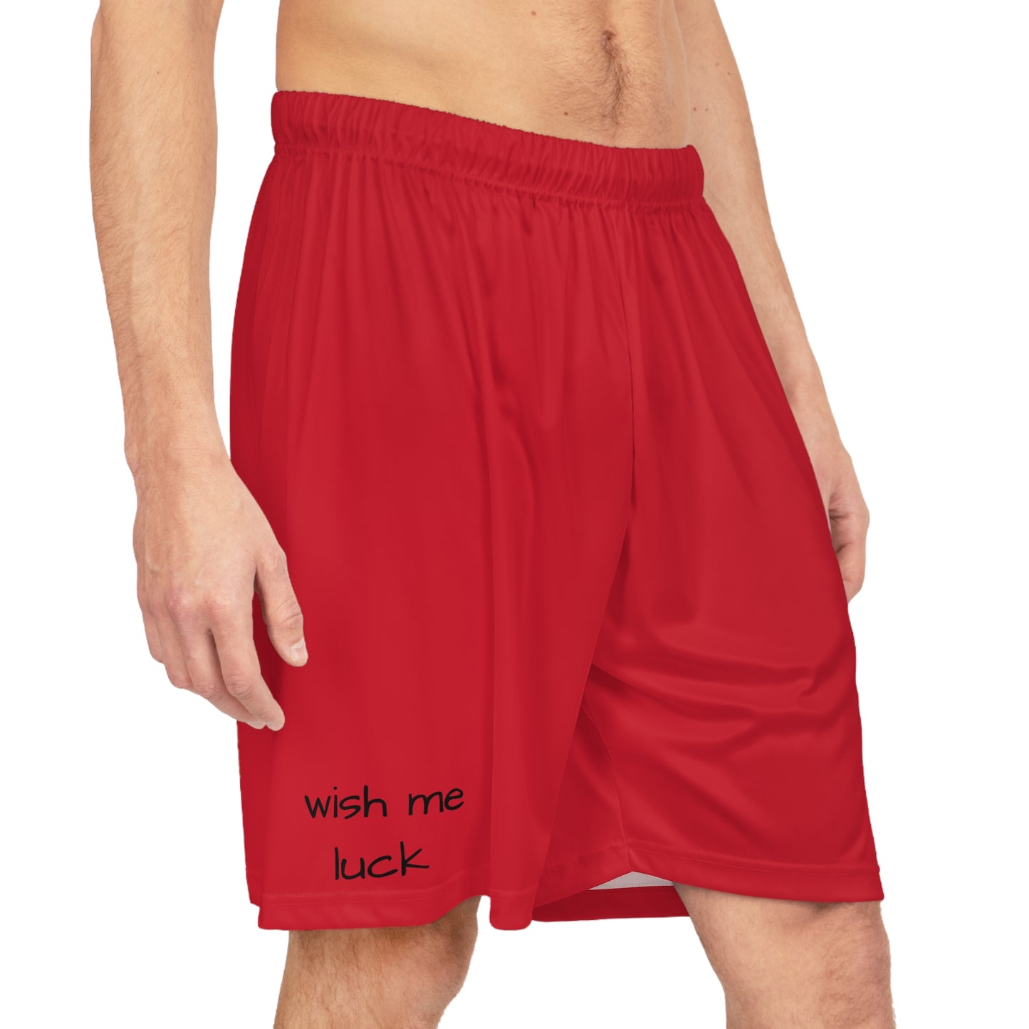 Red Basketball Shorts (AOP)