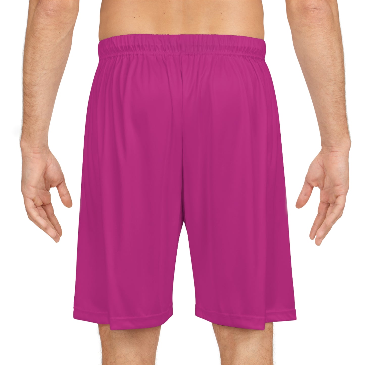 Hot Pink Basketball Shorts (AOP)