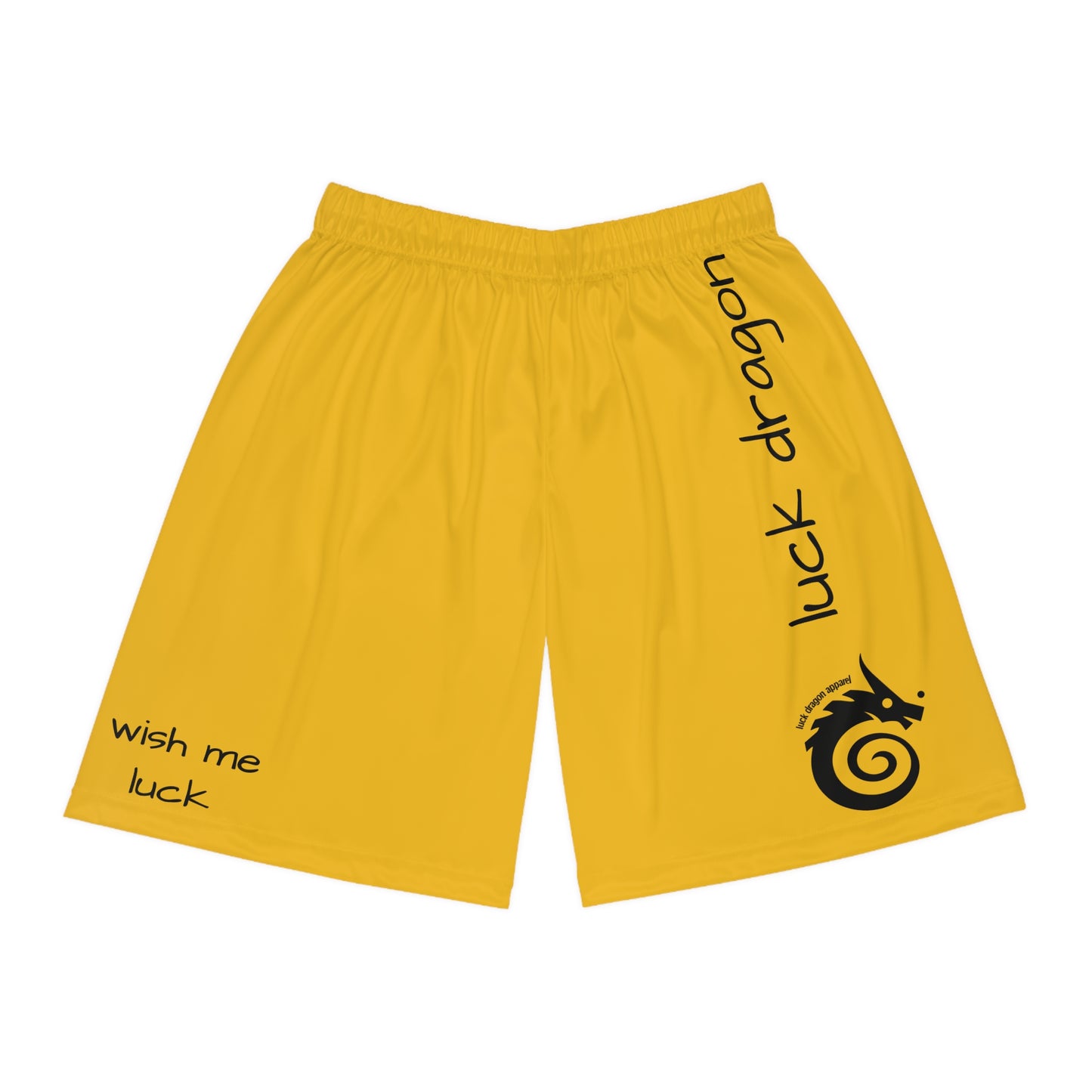 Yellow Basketball Shorts (AOP)