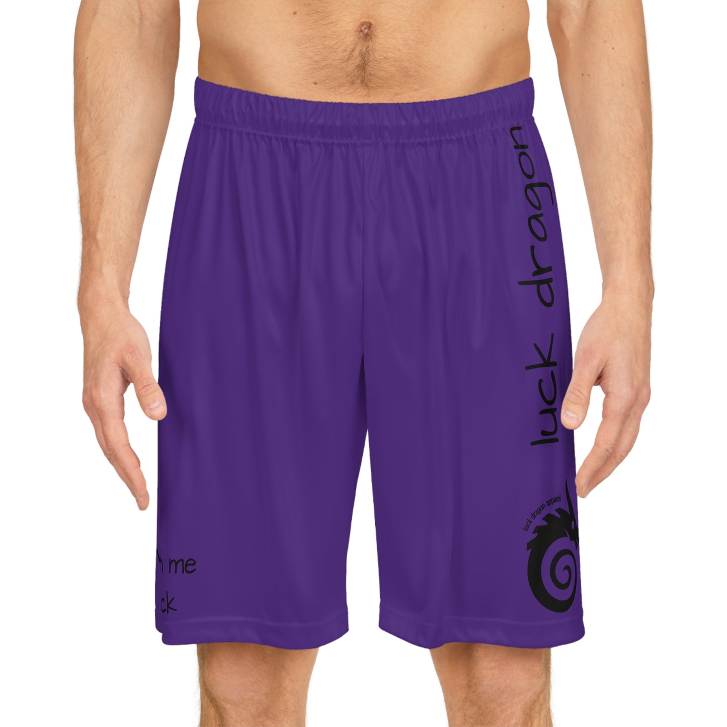 Purple Basketball Shorts (AOP)