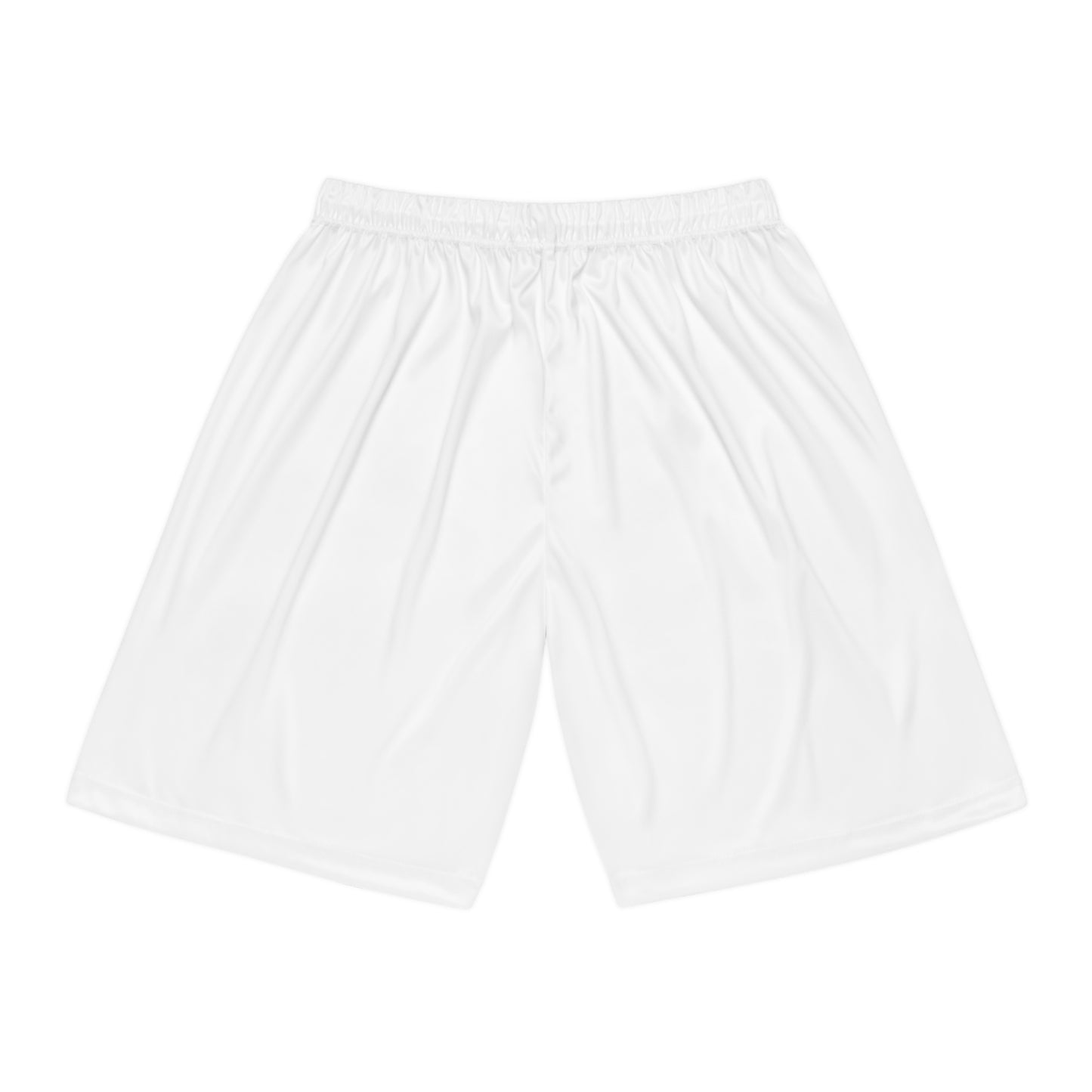 White Basketball Shorts (AOP)