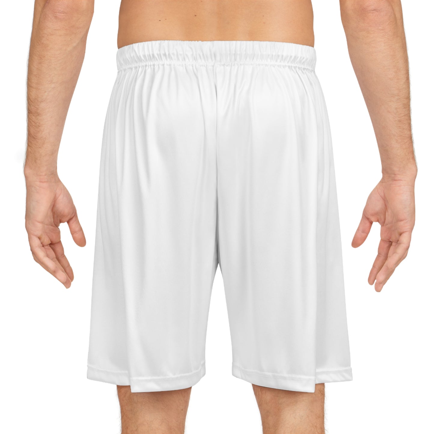 White Basketball Shorts (AOP)