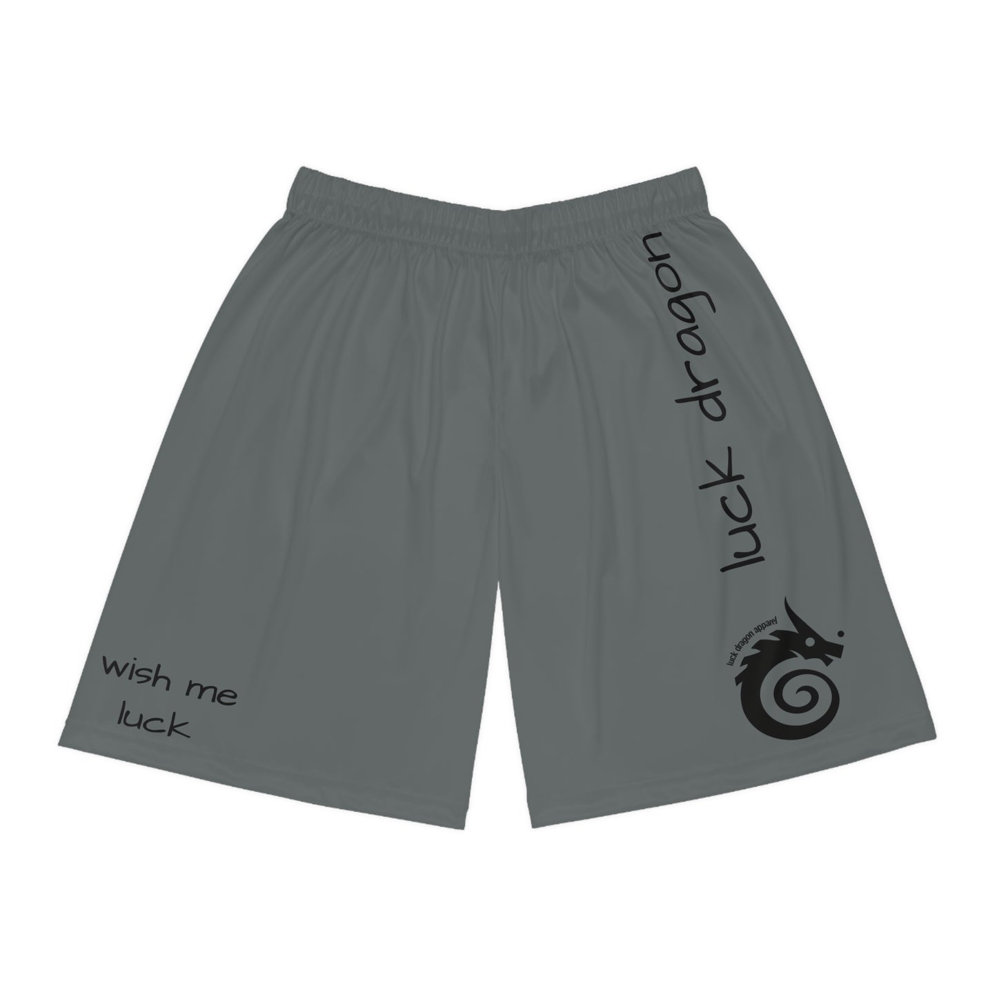 Grey Basketball Shorts (AOP)