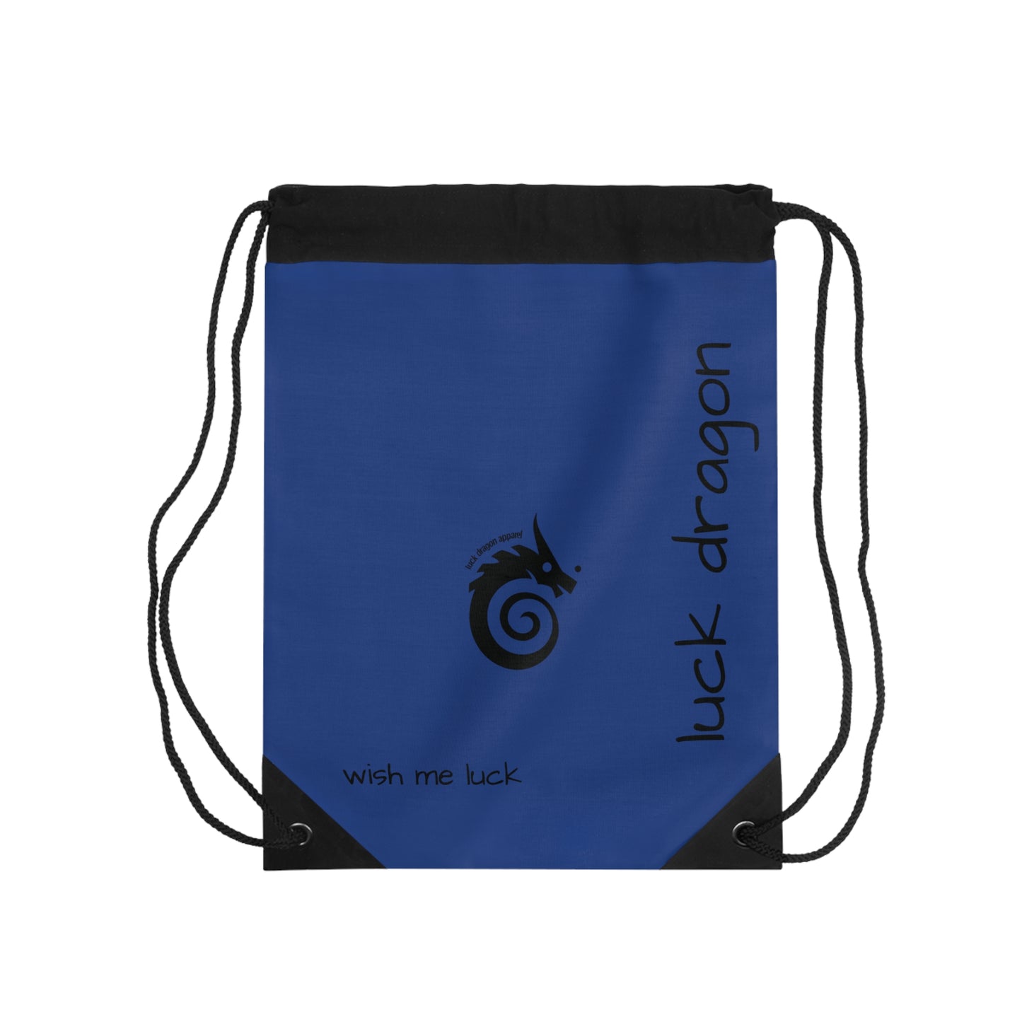 Blue Drawstring Bag