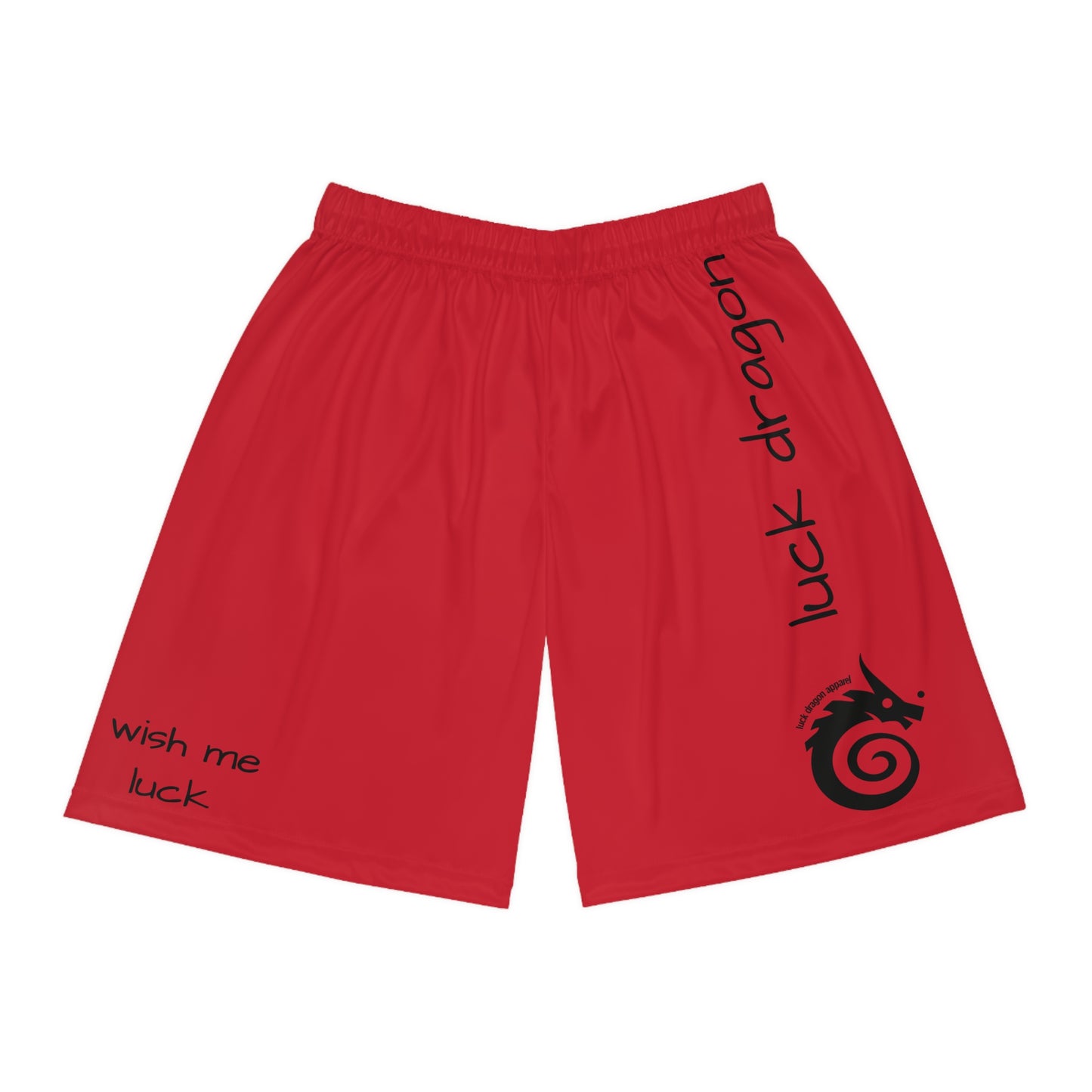 Red Basketball Shorts (AOP)