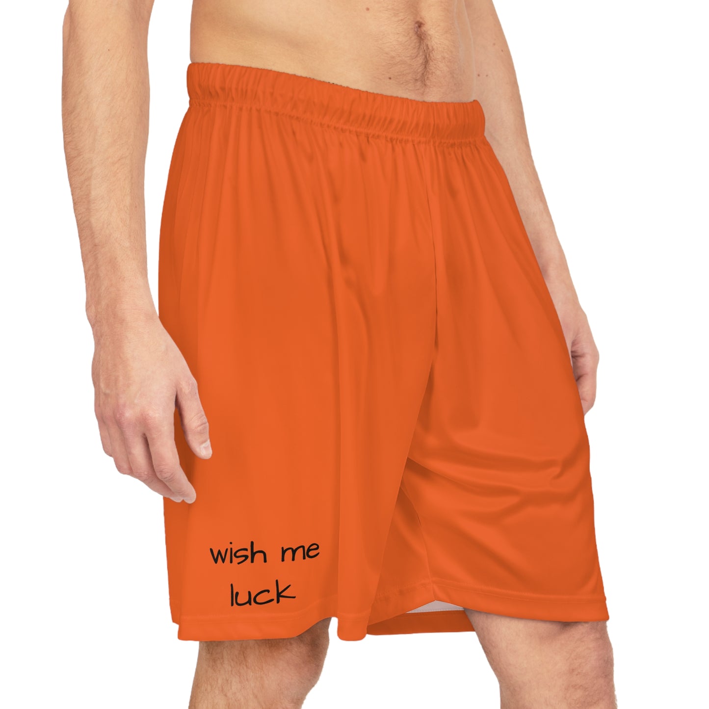 Orange Basketball Shorts (AOP)