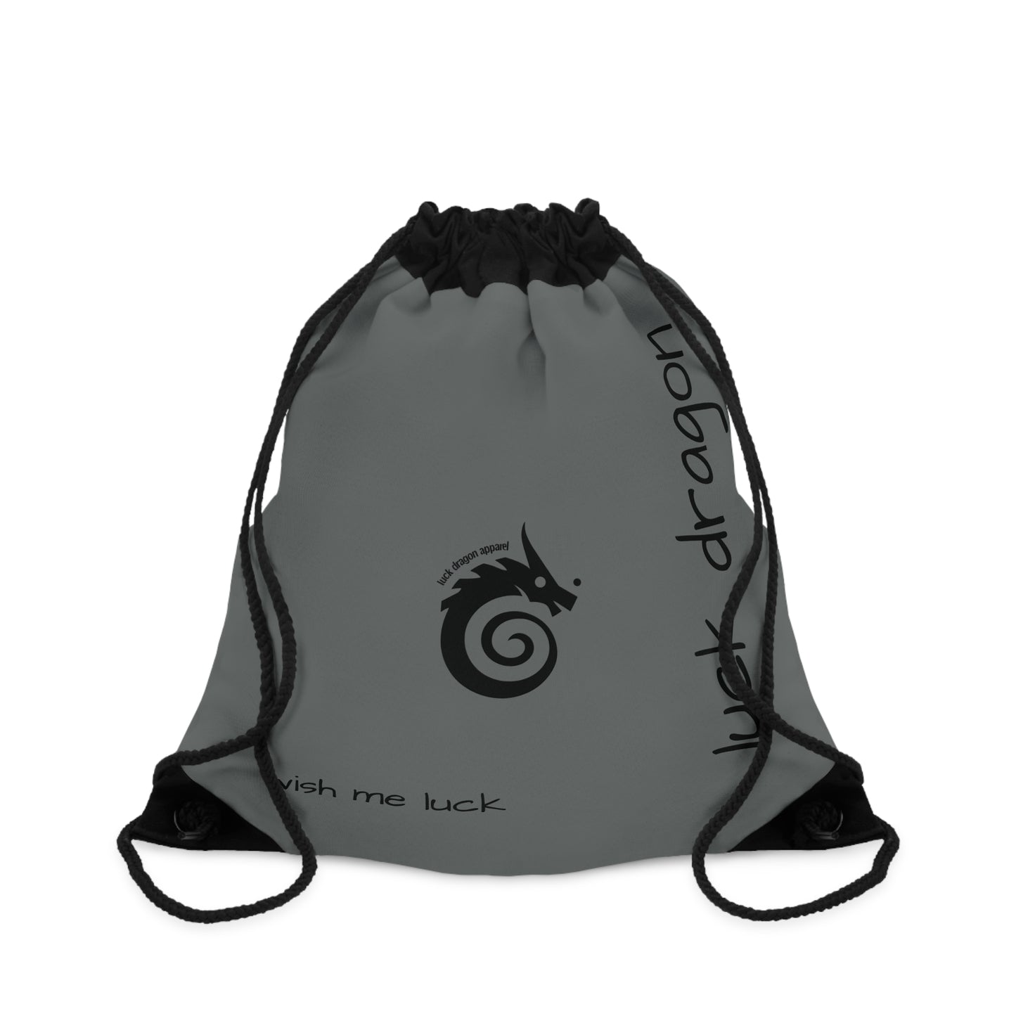 Grey Drawstring Bag