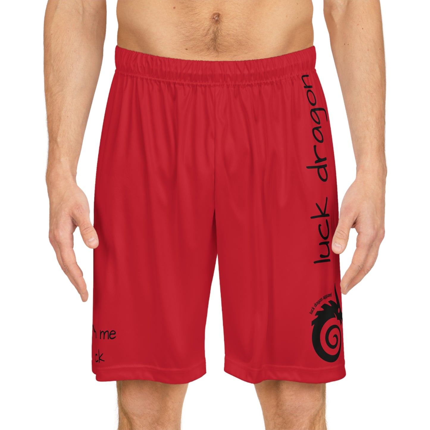 Red Basketball Shorts (AOP)