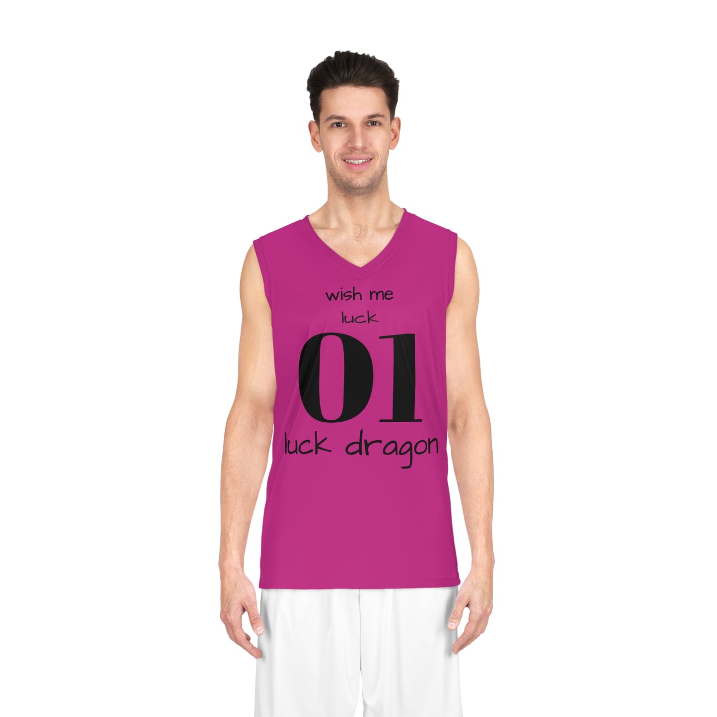 Hot Pink Basketball Jersey (AOP)