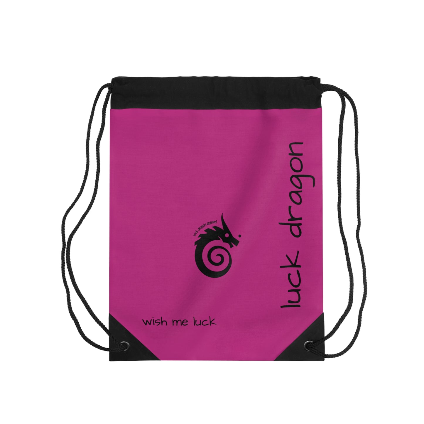 Hot Pink Drawstring Bag