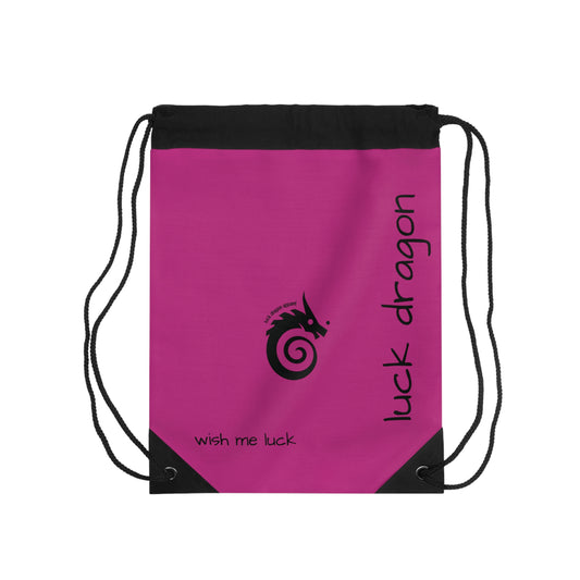 Hot Pink Drawstring Bag