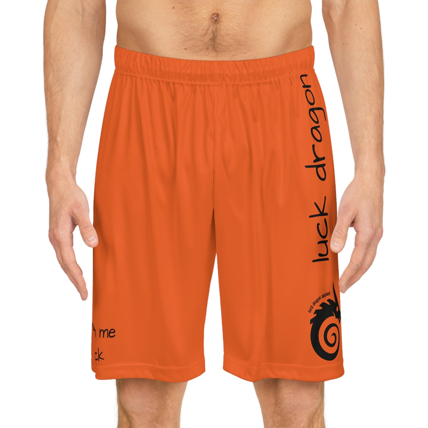 Orange Basketball Shorts (AOP)