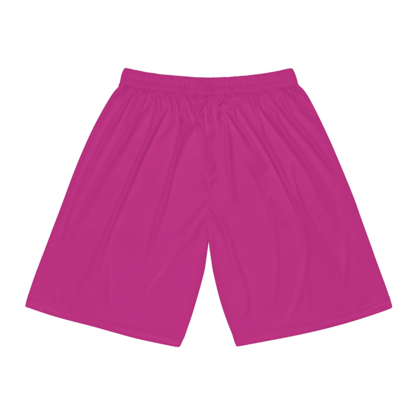 Hot Pink Basketball Shorts (AOP)